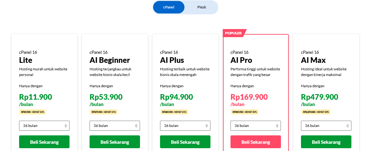 Harga Hosting Murah di Exabytes Harga Hosting Murah di Exabytes